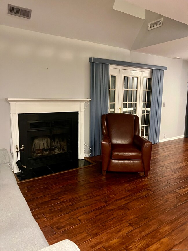 Wood burning fireplace