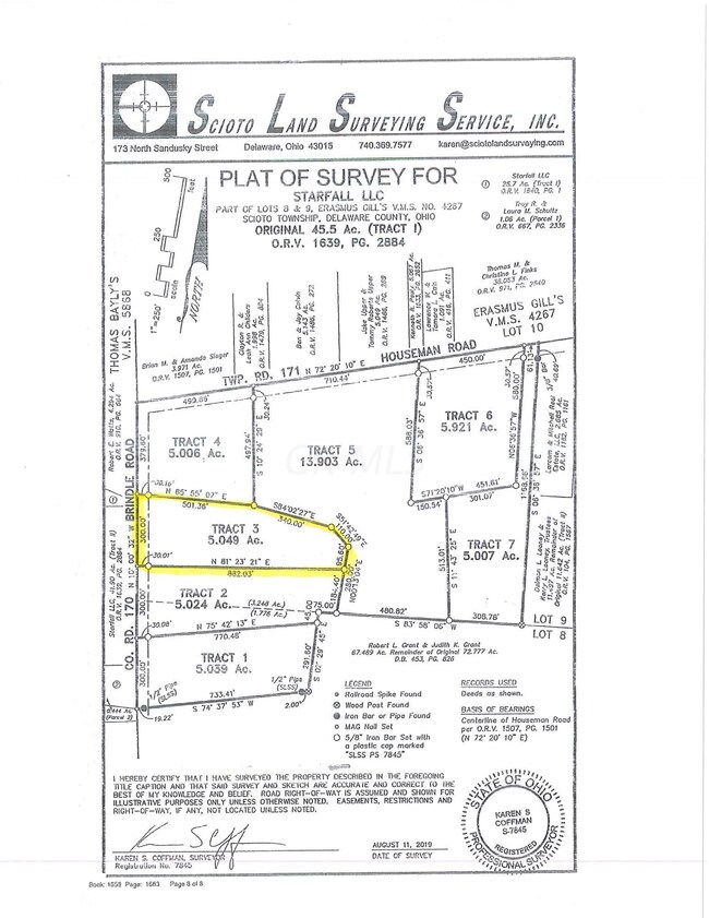 Plat of Survey Tract 3