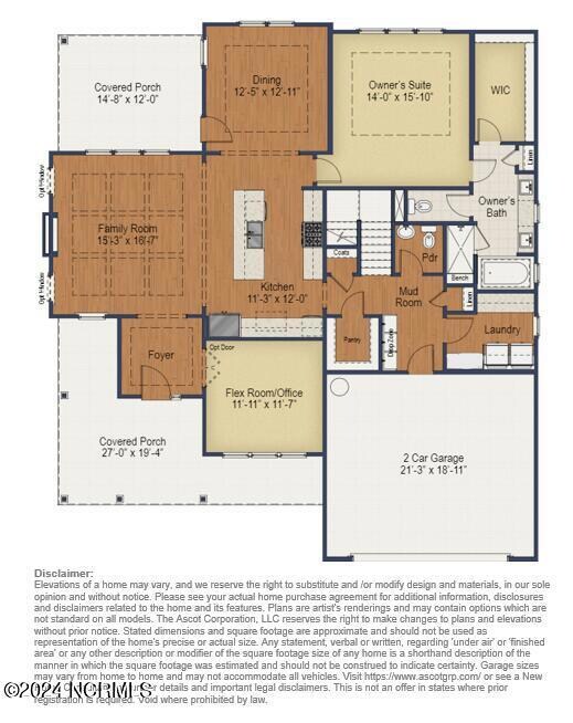 (1) 205 Carmine Road- 1st Floor Elevatio