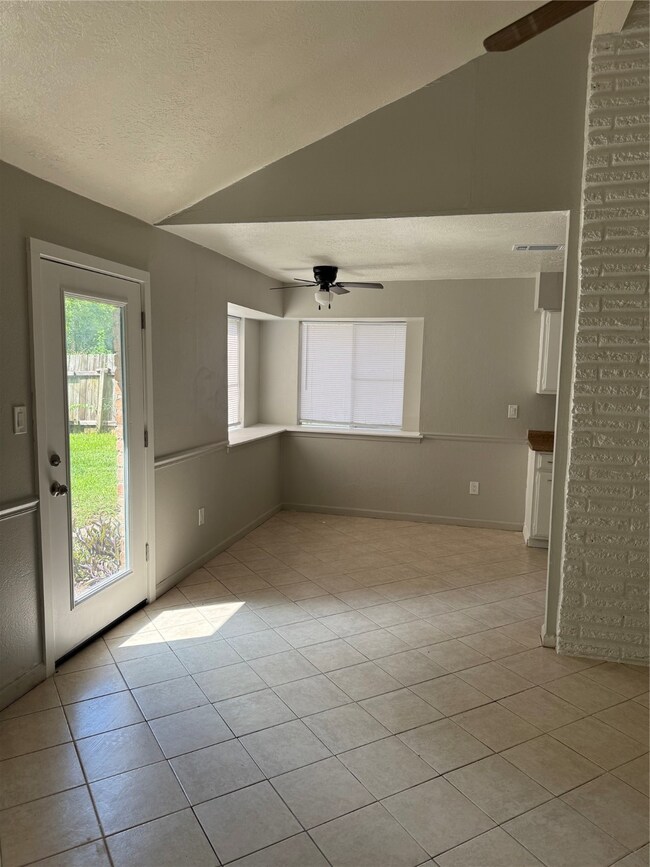 View of breakfast area from the living room