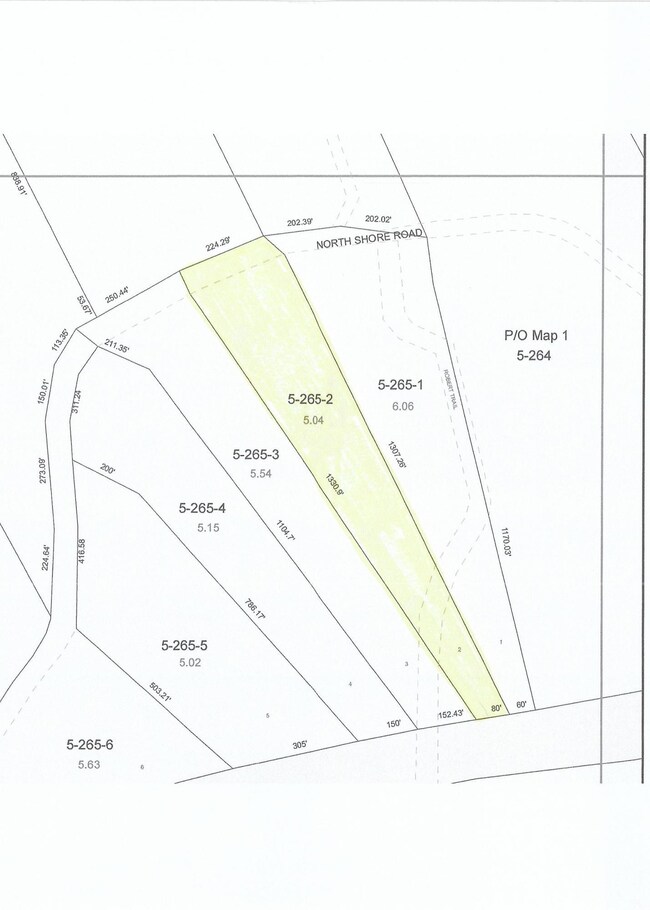Tax Map - Lot 52 North Shore Rd
