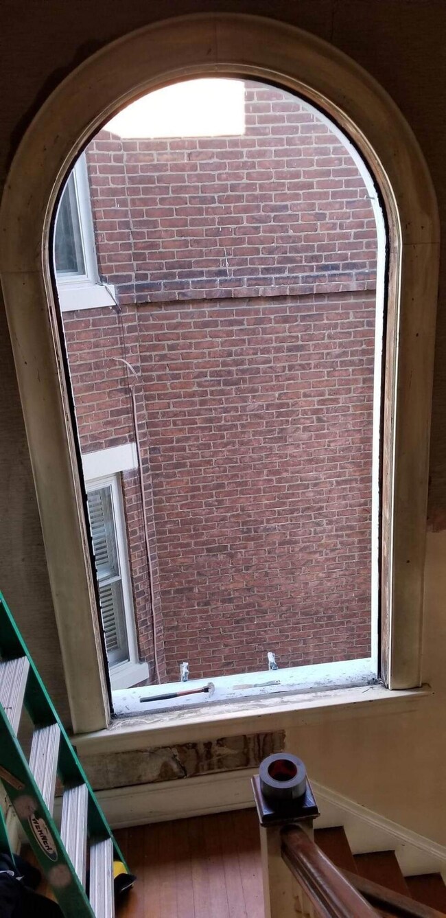 stain glass being replaced