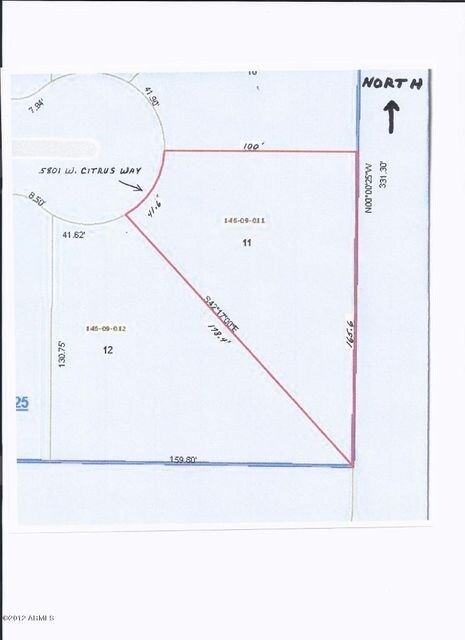 5801 W. Citrus - Lot Dimensions