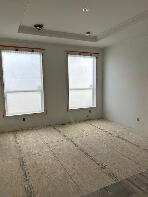 Main bedroom coffered ceiling