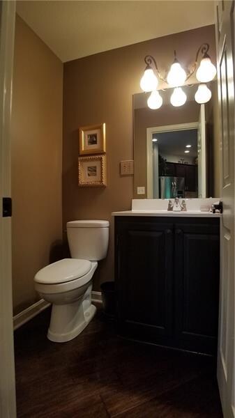 Updated partial bath on main floor