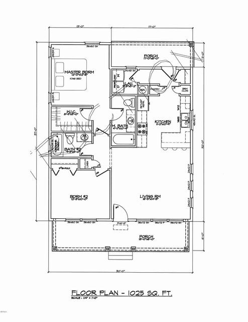 1025 SQ FT PLAN