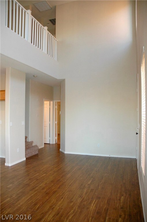 Great room is two stories.  Upstairs hall is loft