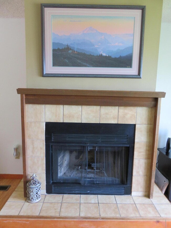 Fireplace in living room