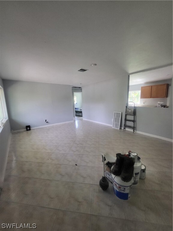 Living room from front door