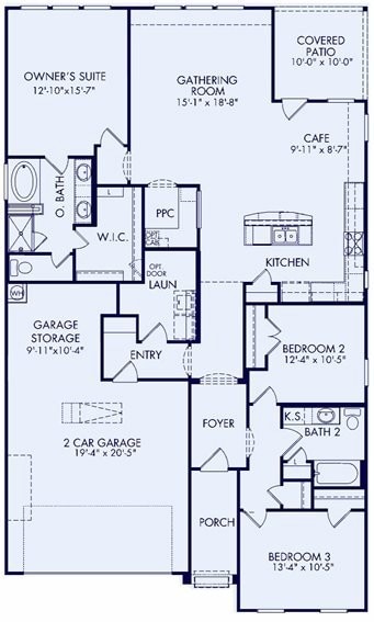 1,738 sqft One-Story