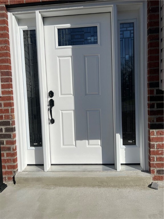 front door w/side-lights