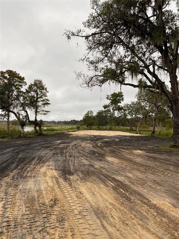 Cleared, waterfront property