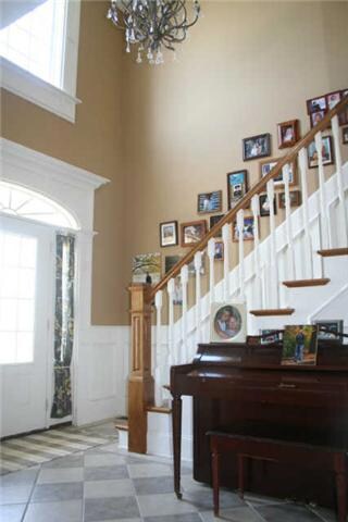 Two story foyer
