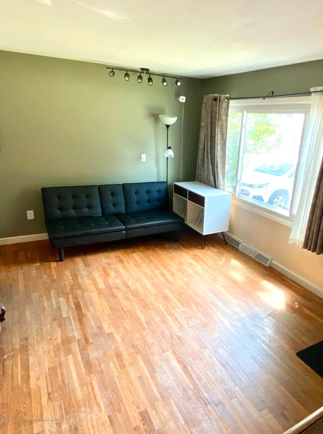 Living room with hardwood floors
