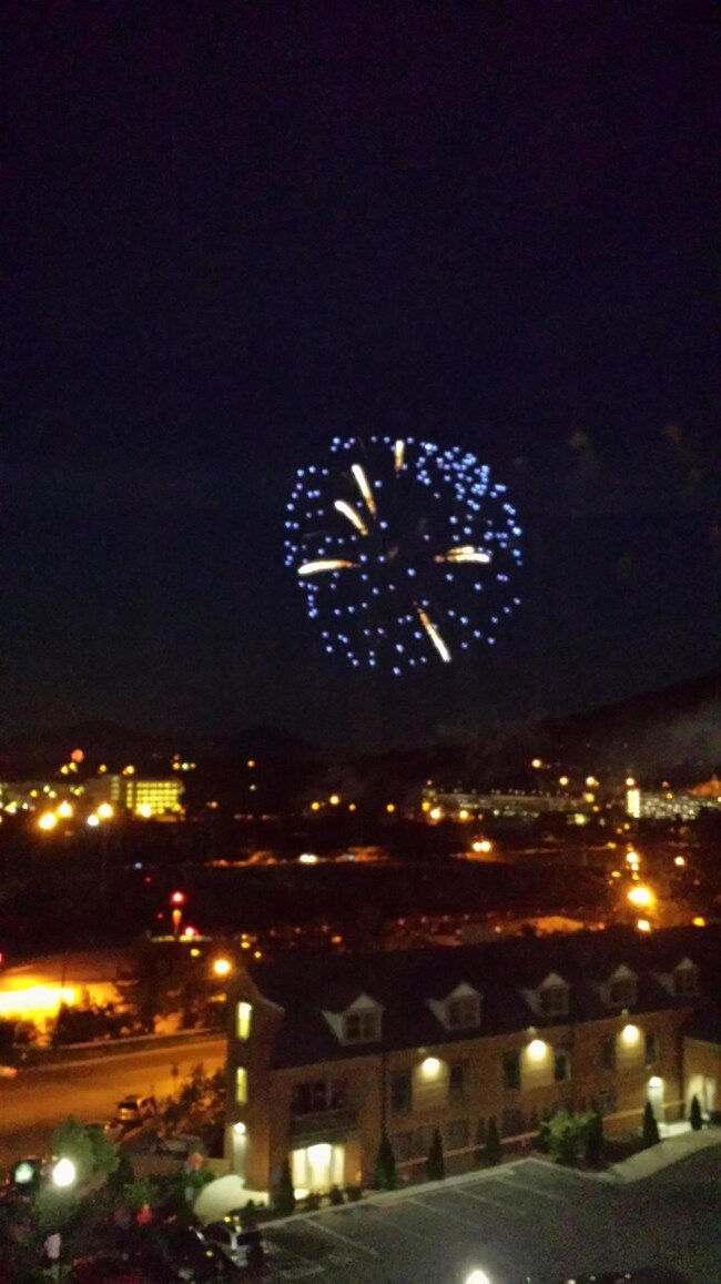 Fireworks from the porch