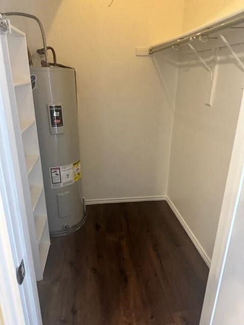 Utility room with water heater