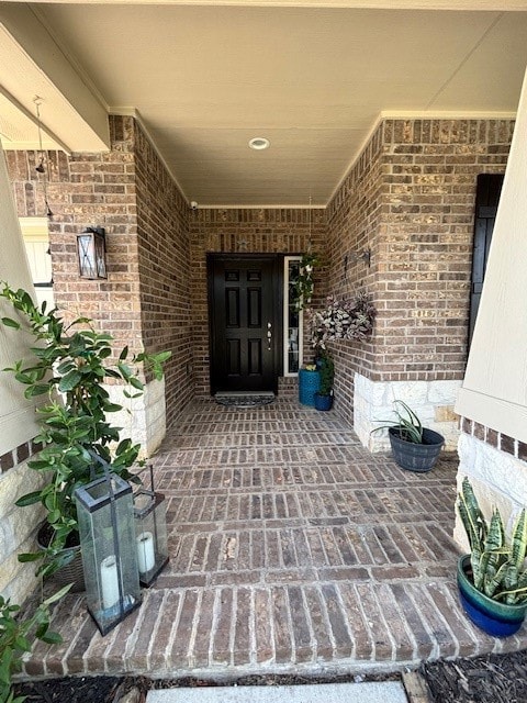 Charming front entryway with a covered porch, feat
