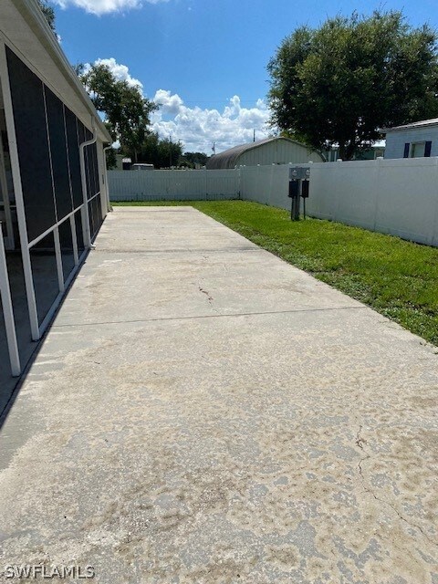 South side of lanai patio or additional parking