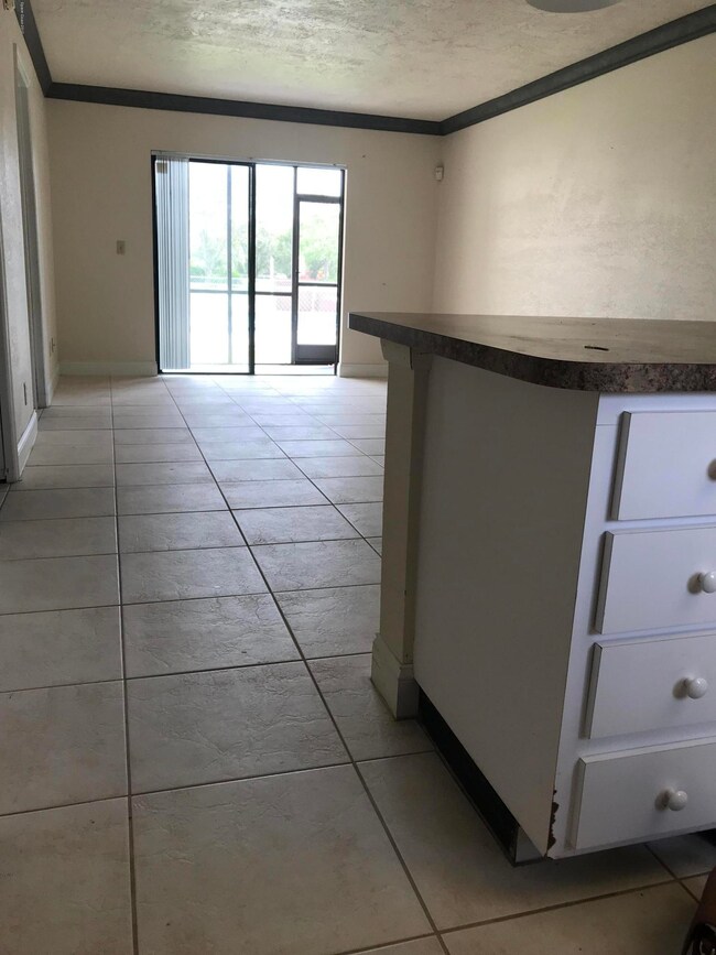 Kitchen view to porch