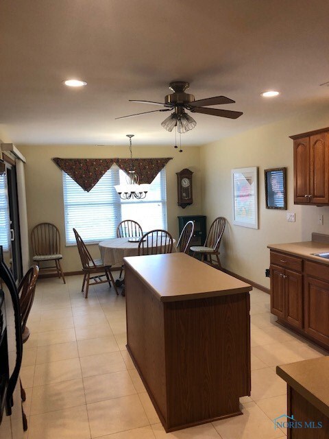 Spacious eat-in area