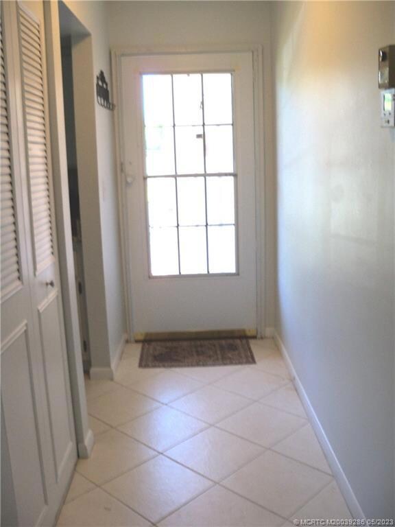 Tiled foyer