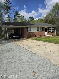 Driveway and extra parking on the side