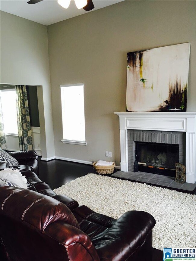 and beautiful brick fireplace in Great Room
