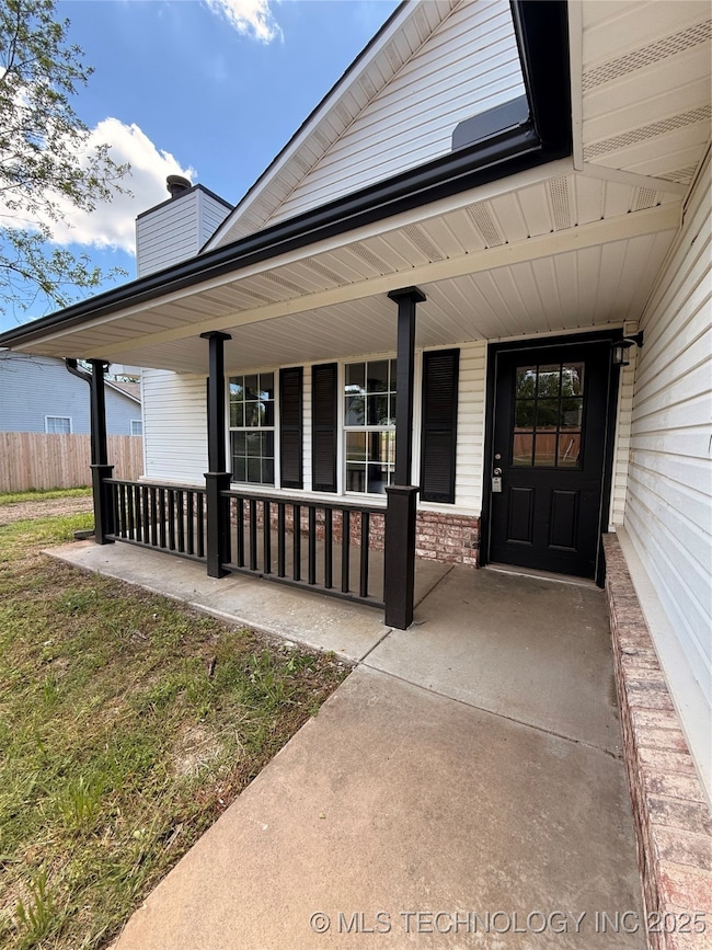 covered front porch