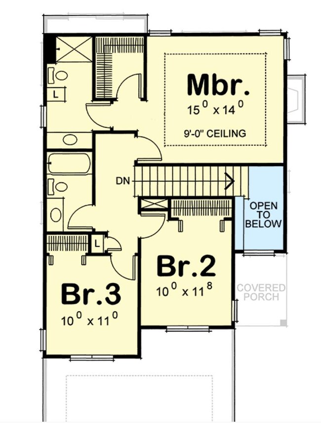 Elm St Greenville Upper Level Plan pic