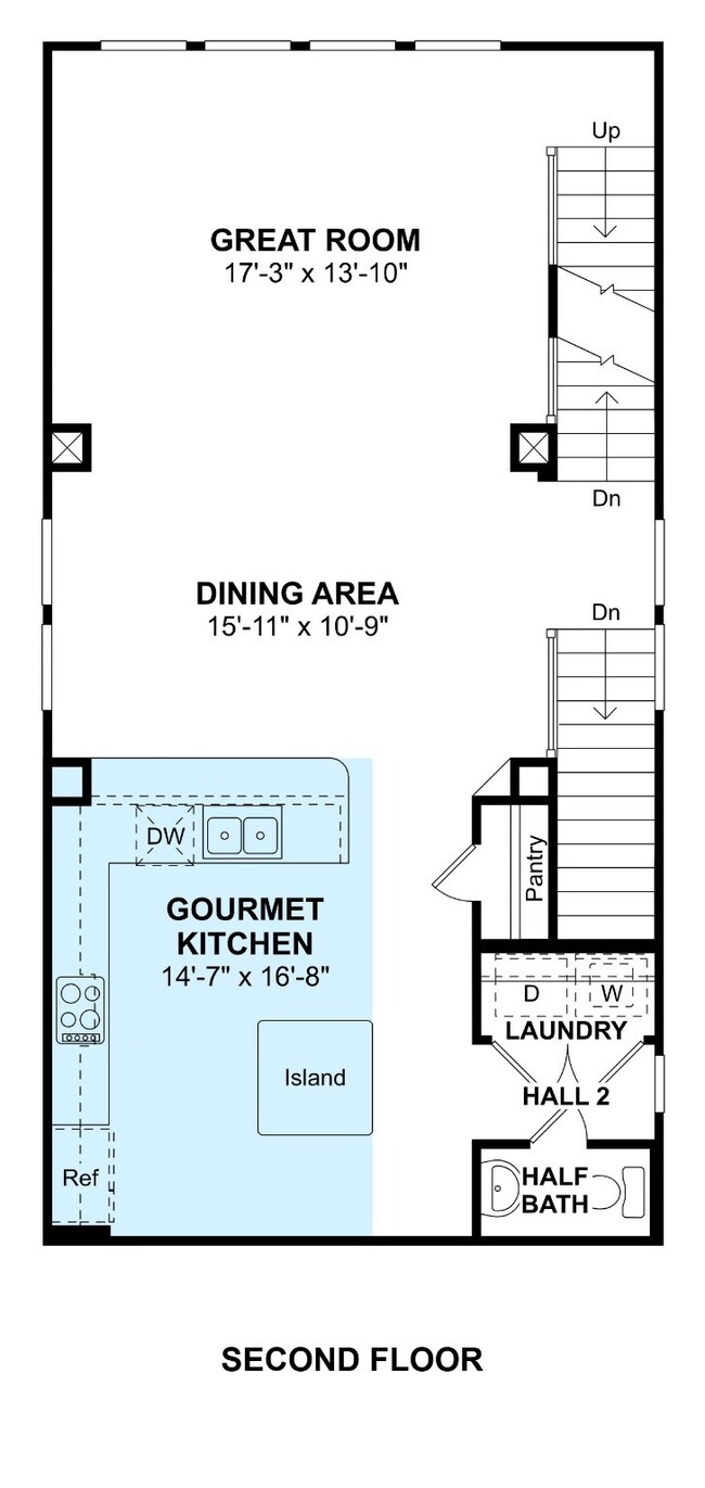 The Jefferson II floor plan by K. Hovnanian Homes.