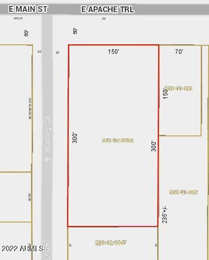 8751 E Main parcel dimensions a