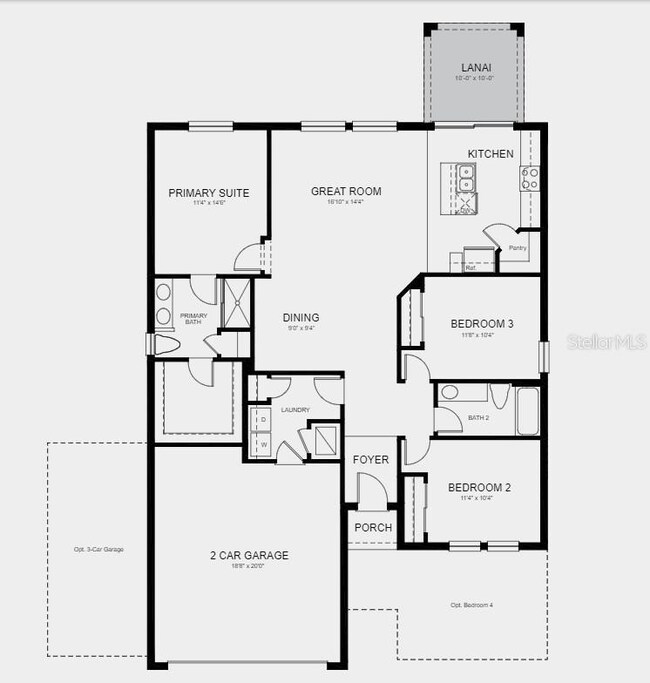 Structural options include: covered lanai.