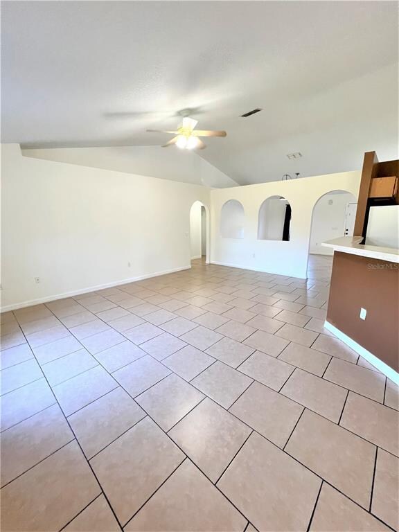 large living area in family Room