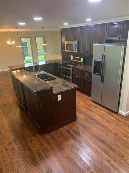 Kitchen view from den