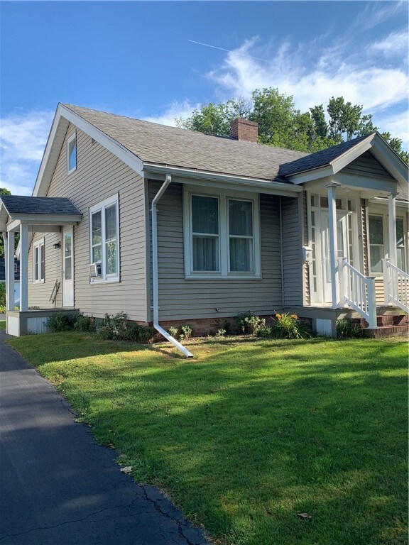 looking from driveway