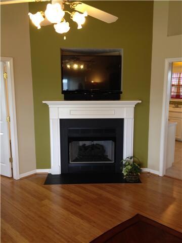 Gas logs make for easy warmth throughout the winter!
