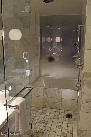 Bathroom with a shower stall