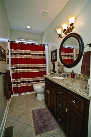 Just one of the hall baths w/ granite tops.. 