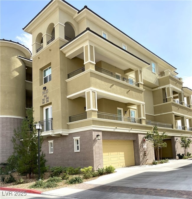private garage entrance on right side