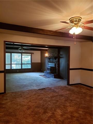 Looking from large Dining Room toward back of home