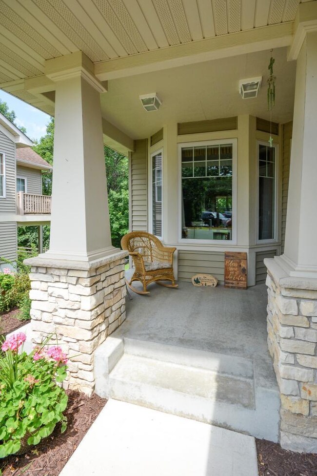 Welcoming covered porch