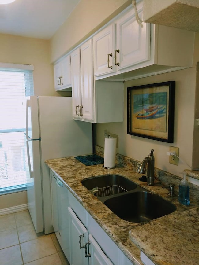 Kitchen with granite countertops
