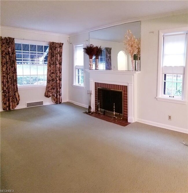 This inviting living room offers a  fireplace and 