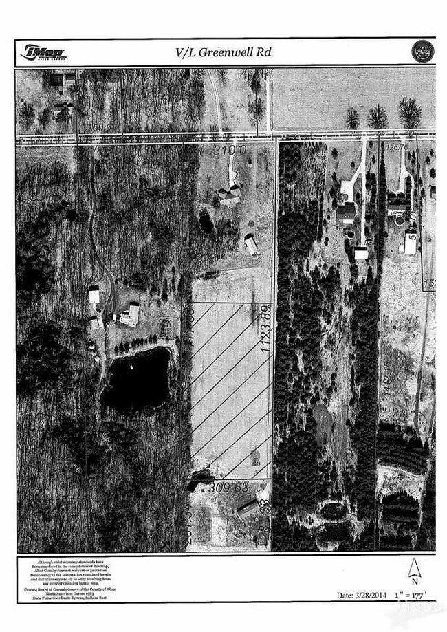 Red has marks indicate the property for sale (appr