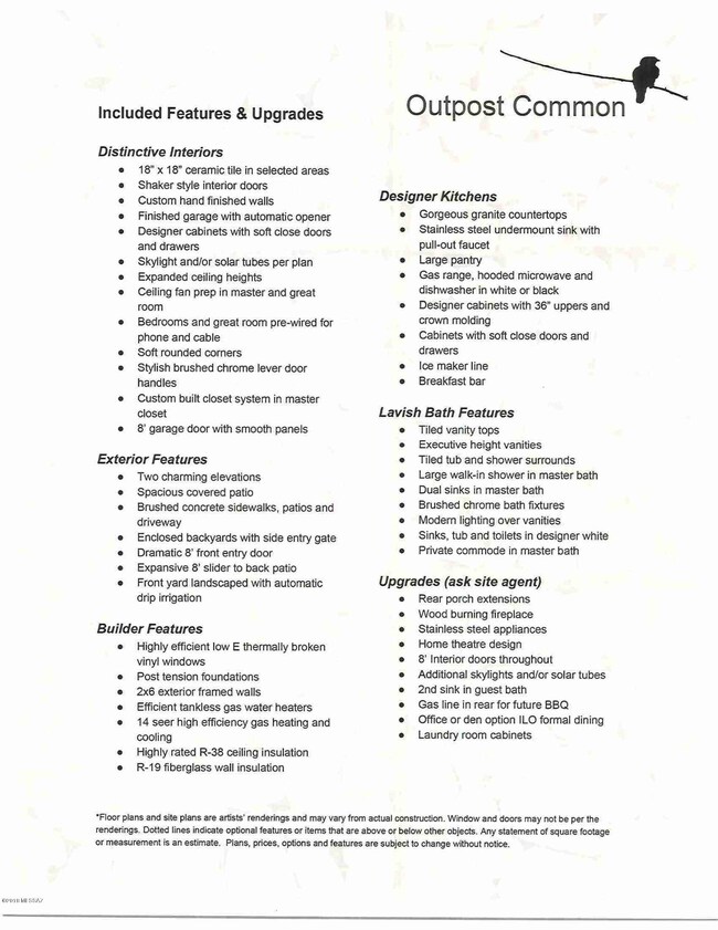 Included Features & Upgrades