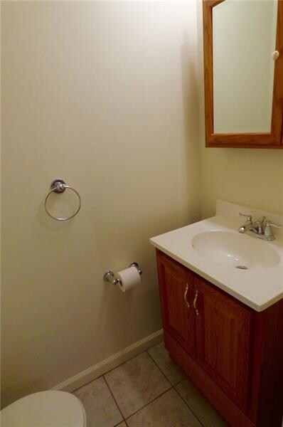 First floor half bathroom