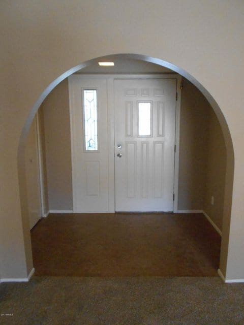 Entry inside front door