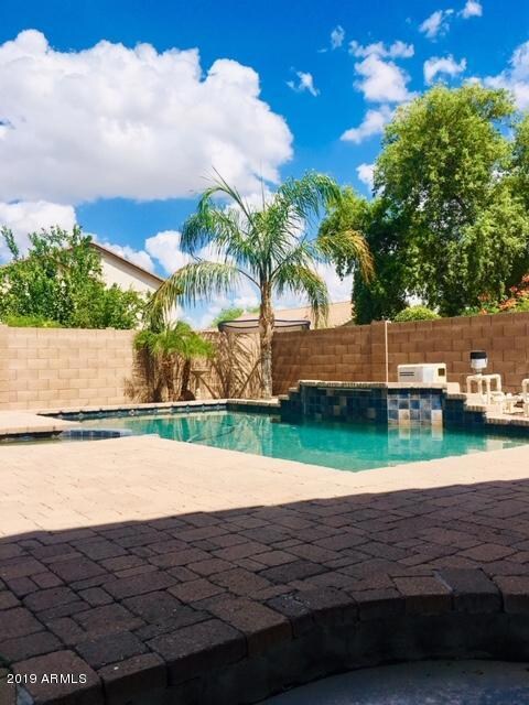 Pool and brick deck