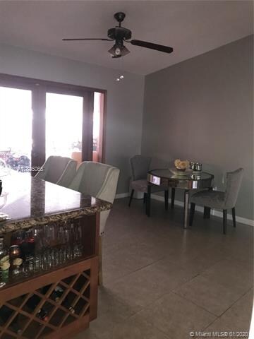 Bar and Breakfast nook view from formal dining roo