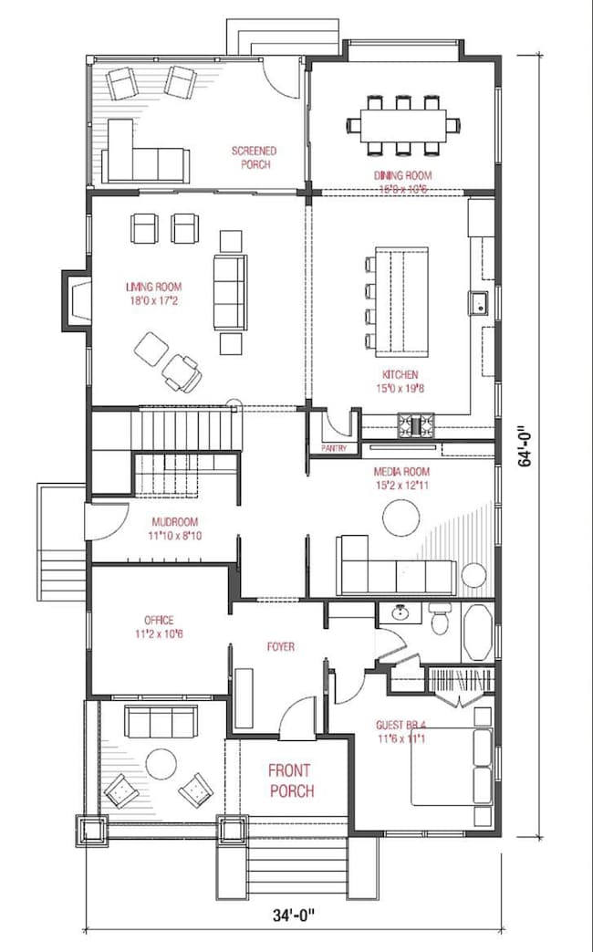 First floor layout